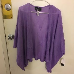 Purple Alex Evenings Wrap NWT